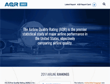 Tablet Screenshot of airlinequalityrating.com